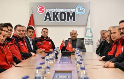 Balıkesir’de Yılbaşı Gecesi Ekipler Ziyaret Edildi